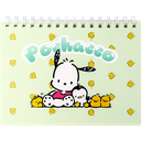 SANRIO-POCHACCO KT81232 STICKER COLLECTION RELEASE NOTEBOOK, 40 SHEETS, A5, 4 DESIGNS