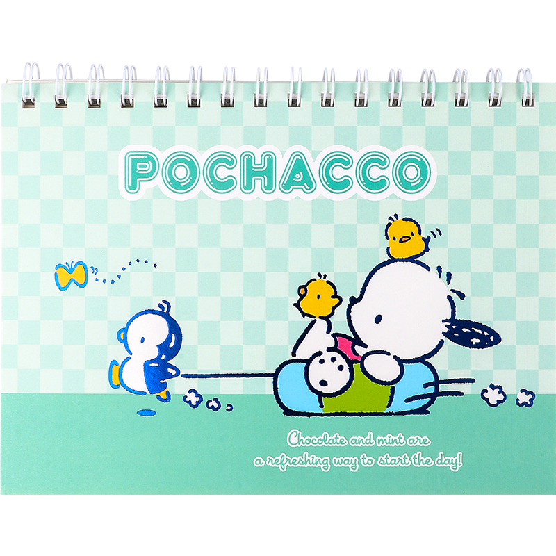 SANRIO-POCHACCO KT81232 STICKER COLLECTION RELEASE NOTEBOOK, 40 SHEETS, A5, 4 DESIGNS