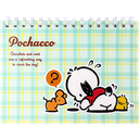 SANRIO-POCHACCO KT81232 STICKER COLLECTION RELEASE NOTEBOOK, 40 SHEETS, A5, 4 DESIGNS