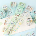 SANRIO-POCHACCO KT86519 SCRAPBOOK ADHESIVE TAPE(WASHI), 3M*5CM, 6 DESIGNS