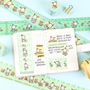 SANRIO-POCHACCO KT86517 SCRAPBOOK ADHESIVE TAPE (WASHI) 6 DESIGNS