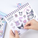 SANRIO KT81154 STICKER COLLECTION RELEASE PAPER NOTEBOOK, 40 SHEETS, A5, 4 DESIGNS