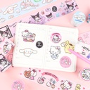 SANRIO KT86559 SCRAPBOOK ADHESIVE TAPE SPECIAL OIL (WASHI) 5 DESIGNS (CIN, HK, KUR, MY, POM)