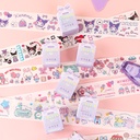 SANRIO-KT86554 SCRAPBOOK ADHESIVE TAPE (WASHI) 6 DESIGNS (KUR, CIN, MY)