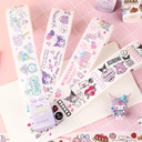 SANRIO-KT86554 SCRAPBOOK ADHESIVE TAPE (WASHI) 6 DESIGNS (KUR, CIN, MY)