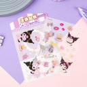 SANRIO-KT86510 COLD WAVE STICKER EACH BAG HAS TWO PHOTO DESIGN 2PCS/OPP BAG (KUR, CIN, MY)