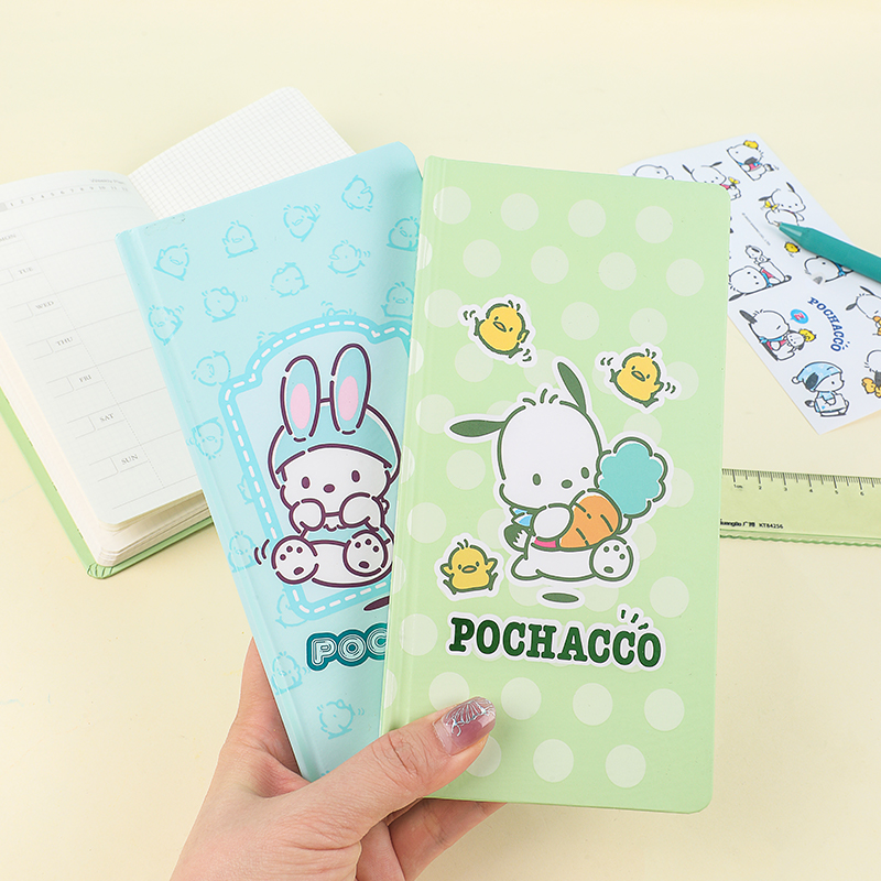 SANRIO- POCHACCO KT81213 WEEKLY PLANNER NOTEBOOK, 96 SHEETS, GRID