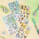 SANRIO-KT86523 POCHACCO  STICKER 2 DESIGNS 4PCS