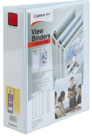 COMIX PVC, D-RING BINDER, 3 RING, FC SIZE, 2.5&quot;