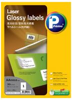 PRINTEC GLOSSY LABEL, 20 SHEETS/PACK