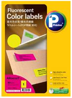 PRINTEC COLOR LABEL, 10 SHEETS/PACK