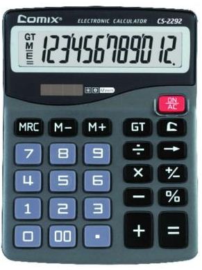 COMIX 12 DIGITS MEMORY FUNCTION CALCULATOR