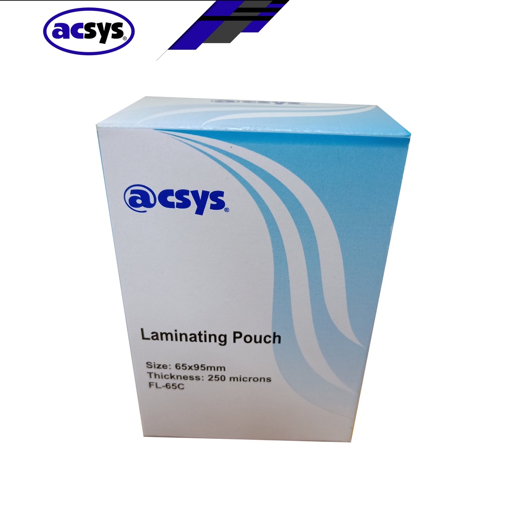 ACSYS LAMINATING FILM 65X95 100'S 250MIC