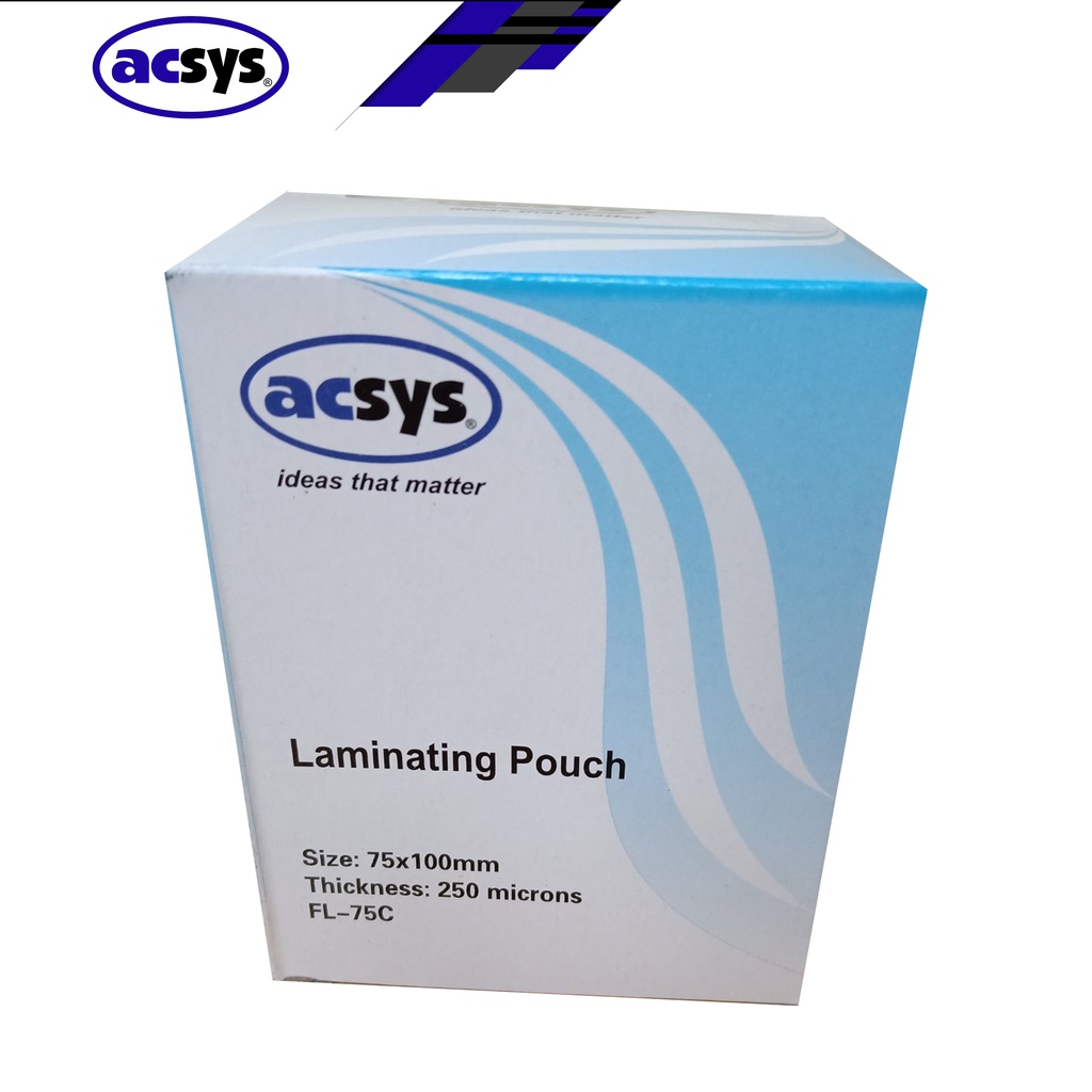 ACSYS LAMINATING FILM 75X100 100'S 250MIC