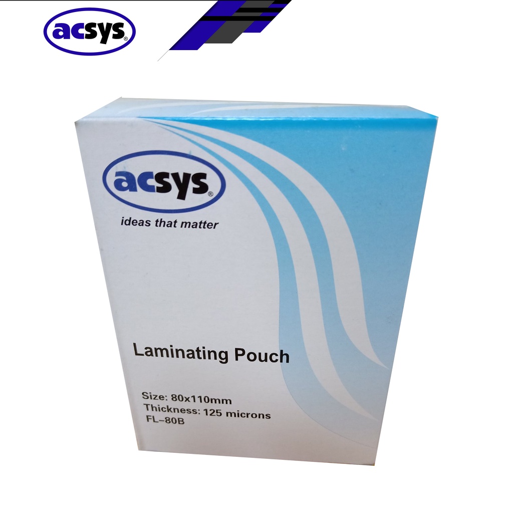 ACSYS LAMINATING FILM 80X110 100'S 250MIC