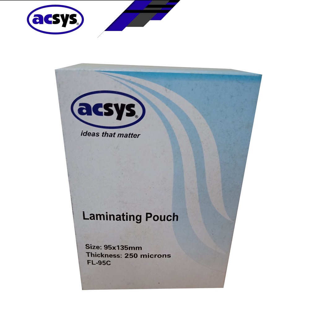 ACSYS LAMINATING FILM 95X135 100'S 250MIC