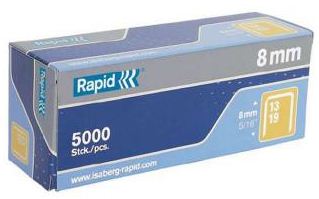 RAPID FINE WIRE STAPLES FOR STAPLING GUN RSG-R13,R23,MS610,RT-ECO,RT-19, 5000 PCS