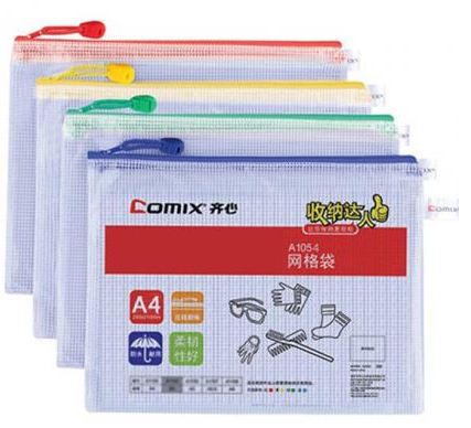 COMIX ECONOMIC MESH ZIP BAG