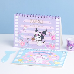 [KT81154] SANRIO KT81154 STICKER COLLECTION RELEASE PAPER NOTEBOOK, 40 SHEETS, A5, 4 DESIGNS