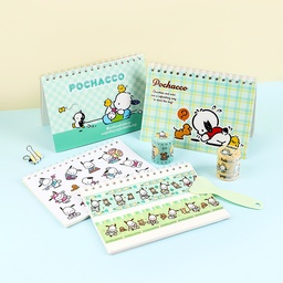[KT81232] SANRIO-POCHACCO KT81232 STICKER COLLECTION RELEASE NOTEBOOK, 40 SHEETS, A5, 4 DESIGNS