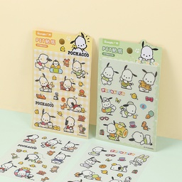 [KT86524] POCHACCO PET STICKER, 2 SHEETS/OPP BAG