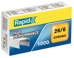 [24861400] RAPID 26/6 STRONG STAPLES, 1000PCS/BOX, #24861400